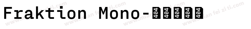 Fraktion Mono字体转换